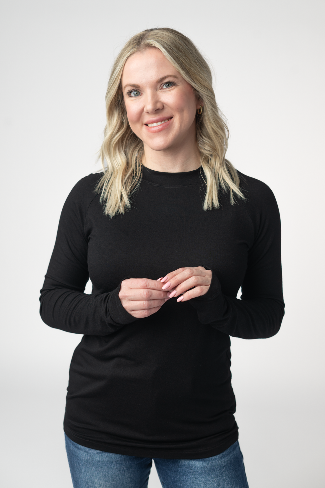 IN STOCK Blair Long Sleeve Top - Black