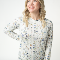 IN STOCK Blair Long Sleeve Top - Olive Meadows