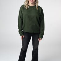 IN STOCK Gianna Pullover Sweater - Olive