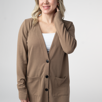 IN STOCK Cori Cardigan - Mocha