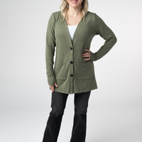 IN STOCK Cori Cardigan - Heathered Olive