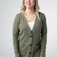IN STOCK Cori Cardigan - Heathered Olive