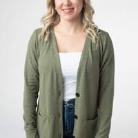 IN STOCK Cori Cardigan - Heathered Olive