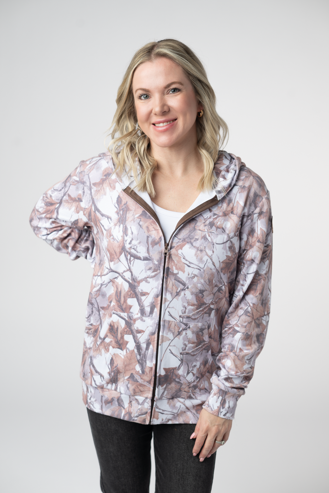 IN STOCK Fullzip Hoodie - Woodsy Camo