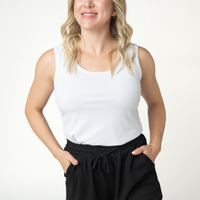 IN STOCK Weslie Waffle Shorts - Black