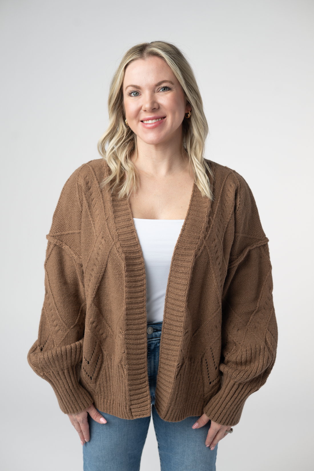 IN STOCK Willow Cardigan - Mocha