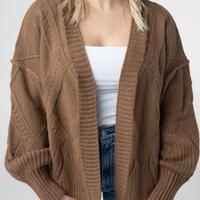 IN STOCK Willow Cardigan - Mocha