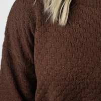 IN STOCK Gianna Pullover Sweater - Brown