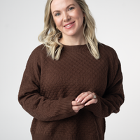 IN STOCK Gianna Pullover Sweater - Brown