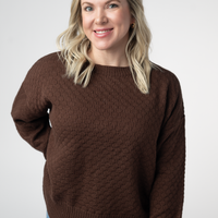 IN STOCK Gianna Pullover Sweater - Brown
