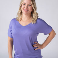 IN STOCK Chloe Cozy Tee - Periwinkle Purple