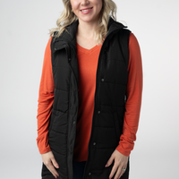 IN STOCK Harlow Long Vest - Black