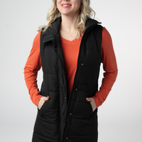 IN STOCK Harlow Long Vest - Black