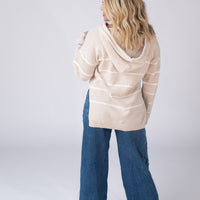 IN STOCK Maddie Striped Hoodie - Natural