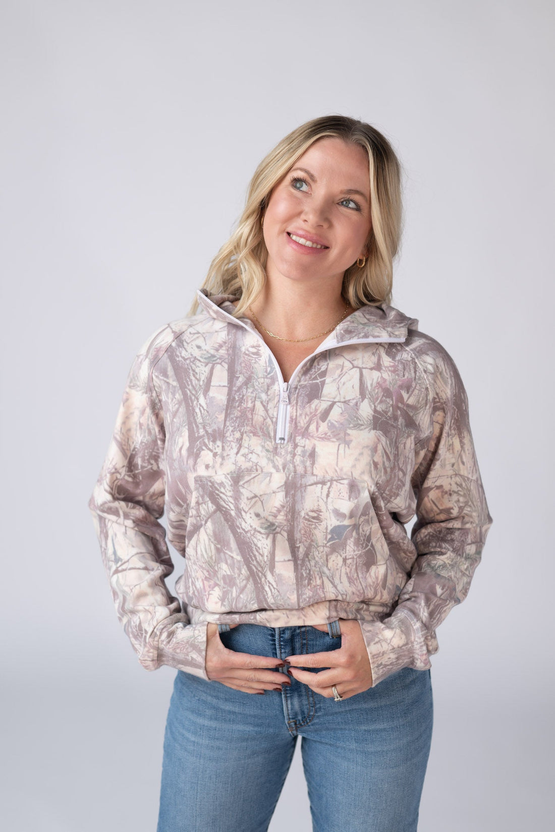 IN STOCK Camo Short Halfzip Hoodie