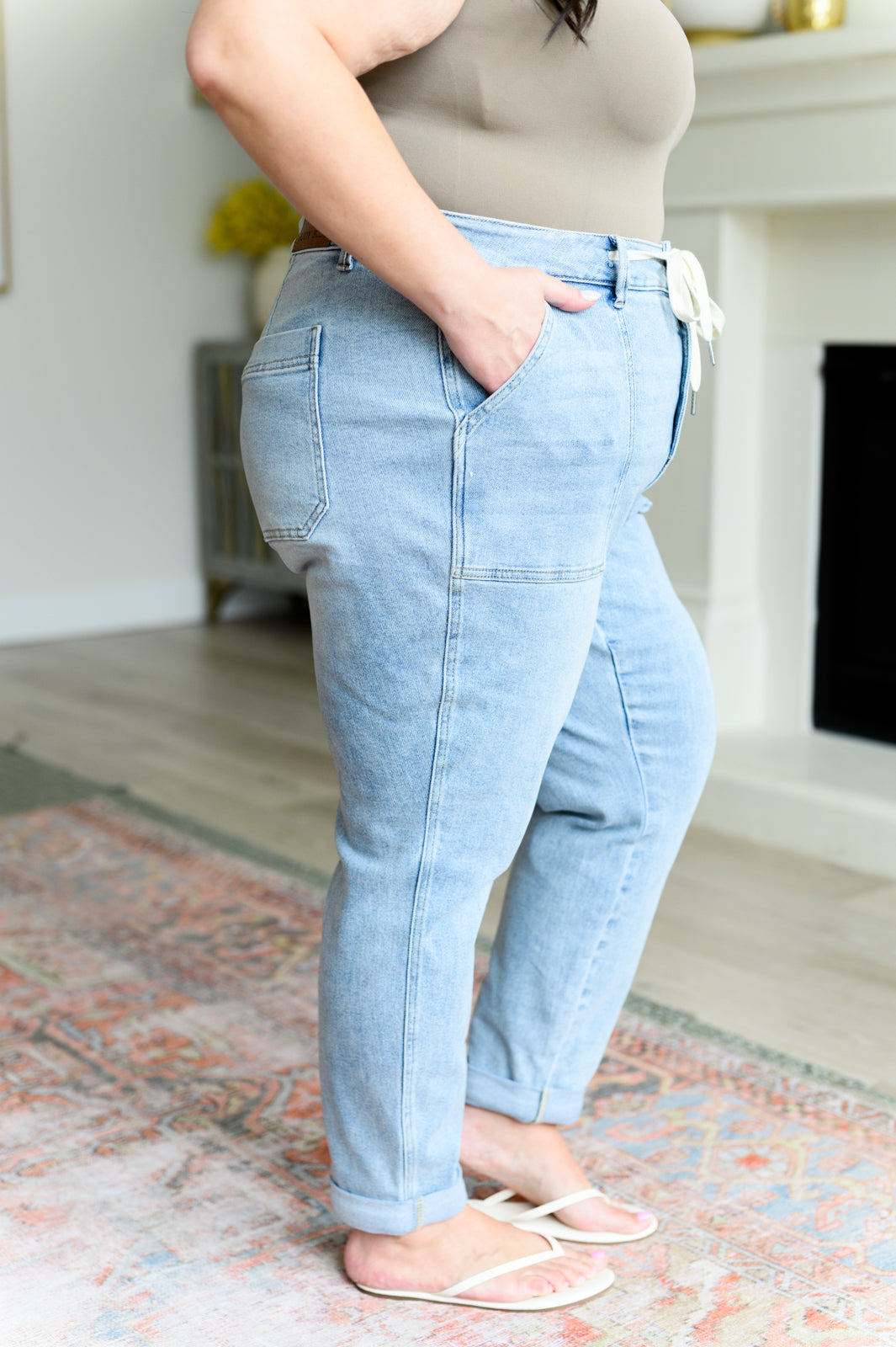 Cooper High Rise Vintage Denim Jogger