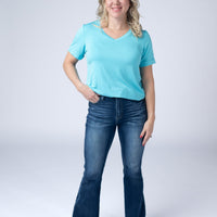 IN STOCK Sophie Top - Aqua Blue