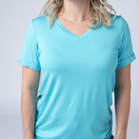 IN STOCK Sophie Top - Aqua Blue