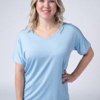 IN STOCK Chloe Cozy Top - Sky Blue FINAL SALE