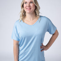 IN STOCK Chloe Cozy Top - Sky Blue FINAL SALE