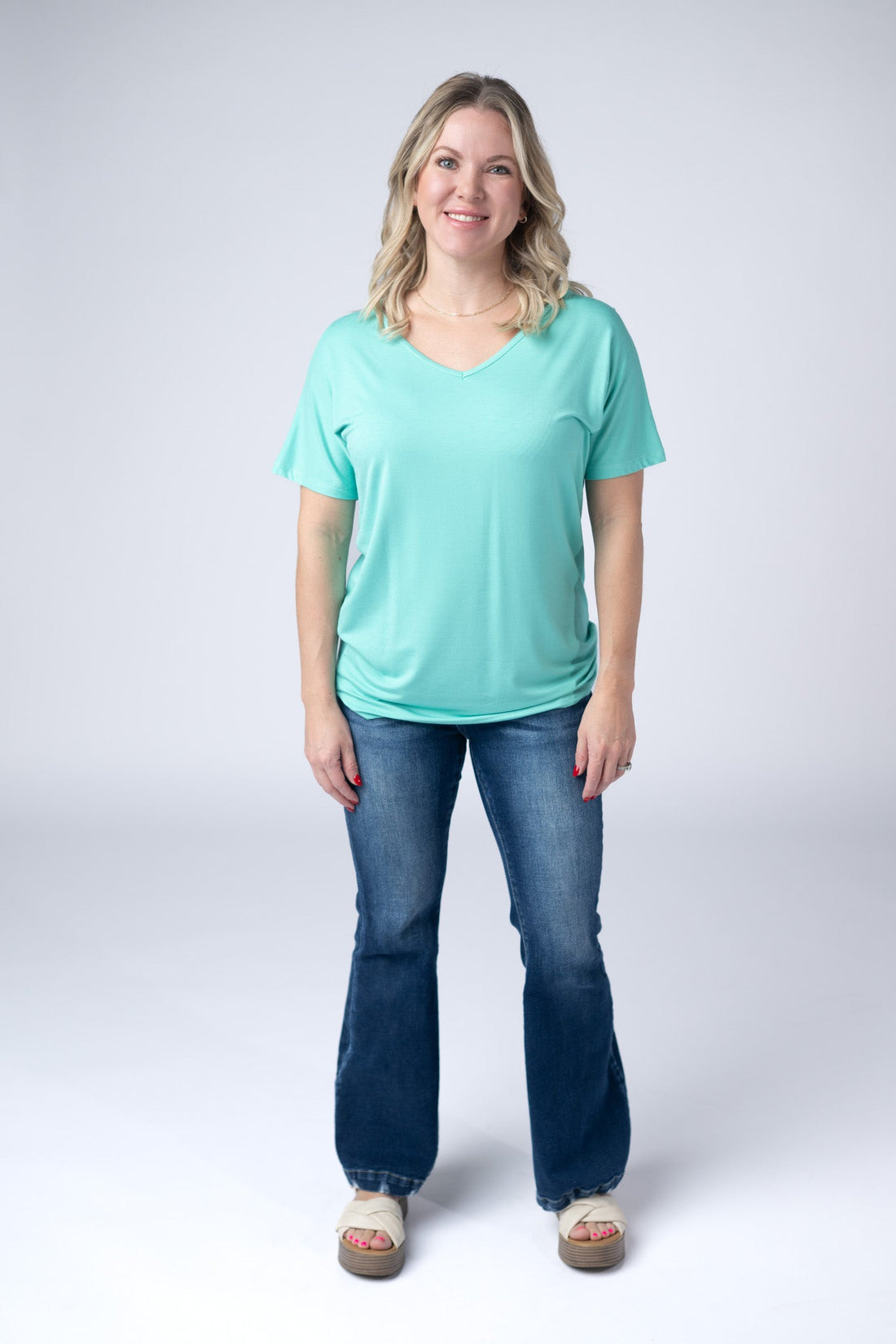 IN STOCK Chloe Cozy Top - Turquoise