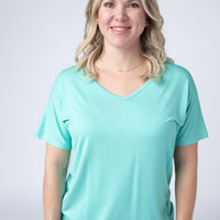 IN STOCK Chloe Cozy Top - Turquoise