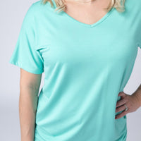 IN STOCK Chloe Cozy Top - Turquoise