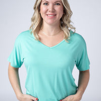 IN STOCK Chloe Cozy Top - Turquoise