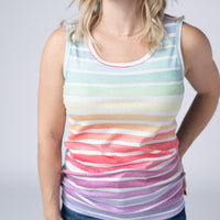IN STOCK Ava Tank - Rainbow Stripes