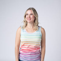 IN STOCK Ava Tank - Rainbow Stripes
