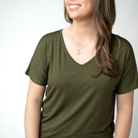 IN STOCK Chloe Cozy Top - Dark Olive