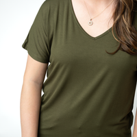 IN STOCK Chloe Cozy Top - Dark Olive