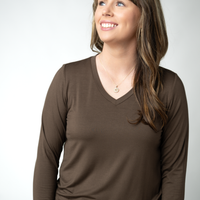 IN STOCK Larissa Long Sleeve - Brown
