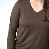 IN STOCK Larissa Long Sleeve - Brown