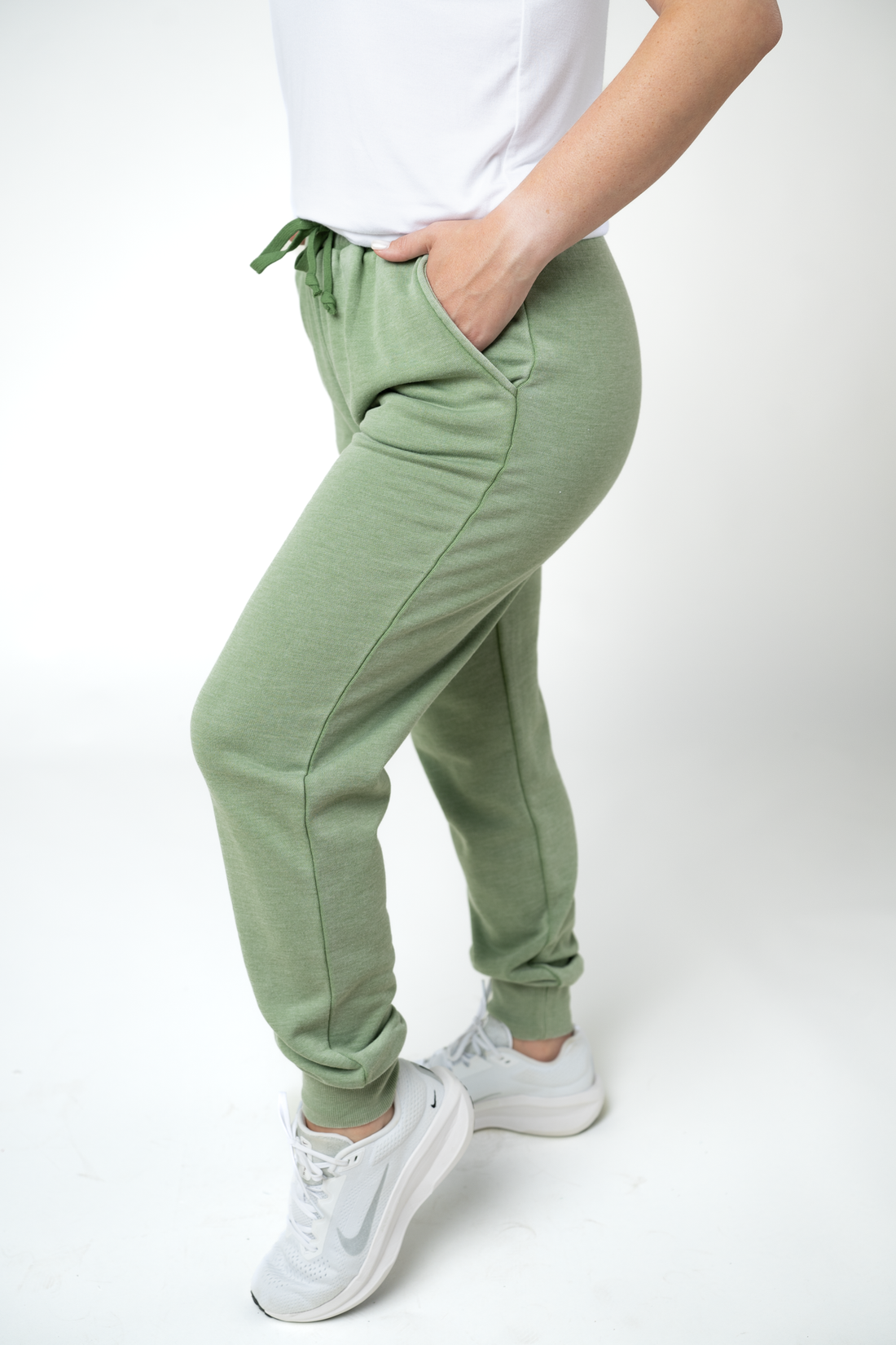 IN STOCK Vintage Wash Joggers - Olive