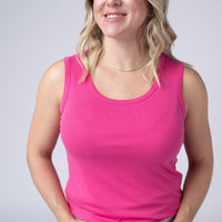 IN STOCK Ava Tank - Hot Pink