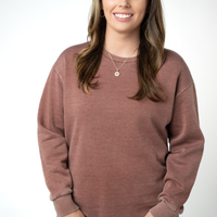 IN STOCK Vintage Wash Pullover - Brown