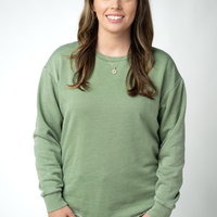 IN STOCK Vintage Wash Pullover - Olive
