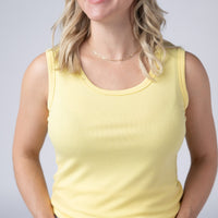 IN STOCK Ava Tank - Yellow FINAL SALE