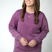 IN STOCK Vintage Wash Pullover - Purple