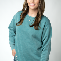 IN STOCK Vintage Wash Pullover - Teal