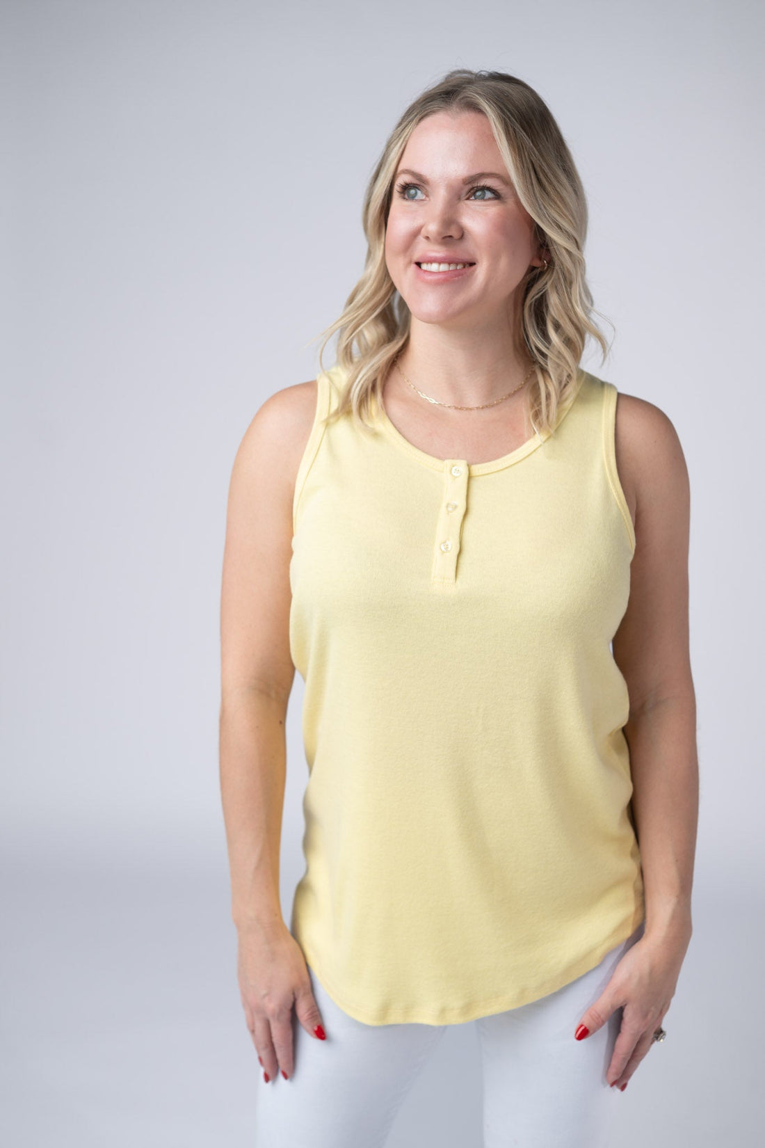IN STOCK Alison Henley Tank - Yellow FINAL SALE