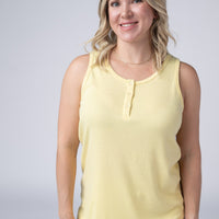IN STOCK Alison Henley Tank - Yellow FINAL SALE