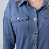 IN STOCK Brenna Button Down Top - Denim