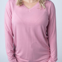 IN STOCK Larissa Long Sleeve Top - Rose