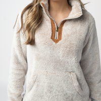 IN STOCK Ryan 1/4 Zip Sherpa - Camel