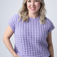 IN STOCK Kelly Knitted Top - Lavender