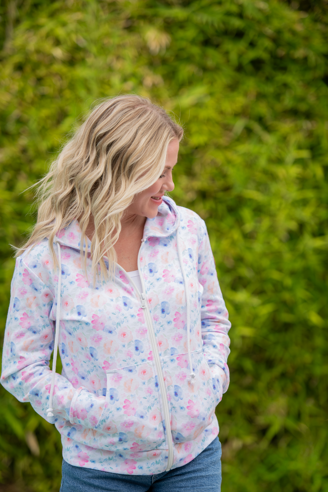 IN STOCK Fullzip Hoodie - Petal Gardens