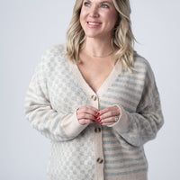 IN STOCK Pattern Mix Neutral Cardigan