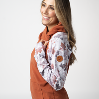 IN STOCK Classic Zoey ZipCowl Sweatshirt - Maple and Fall Foliage